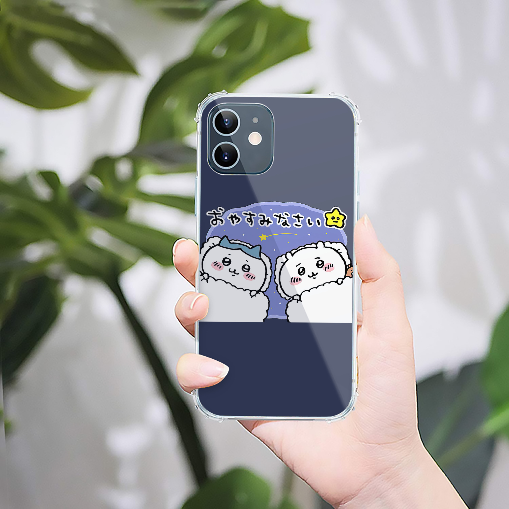 （画像用） ちいかわ ハチワレ Chii-kawa hachiware 【iPhone 12シリーズ対応】透明スマホケース（クリアソフトケース）